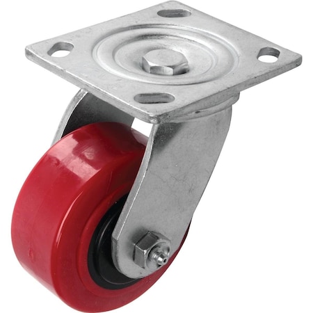 Shepherd Hardware Shepherd 4 In. Polyurethane Medium-Heavy Duty Swivel Plate Caster 3277